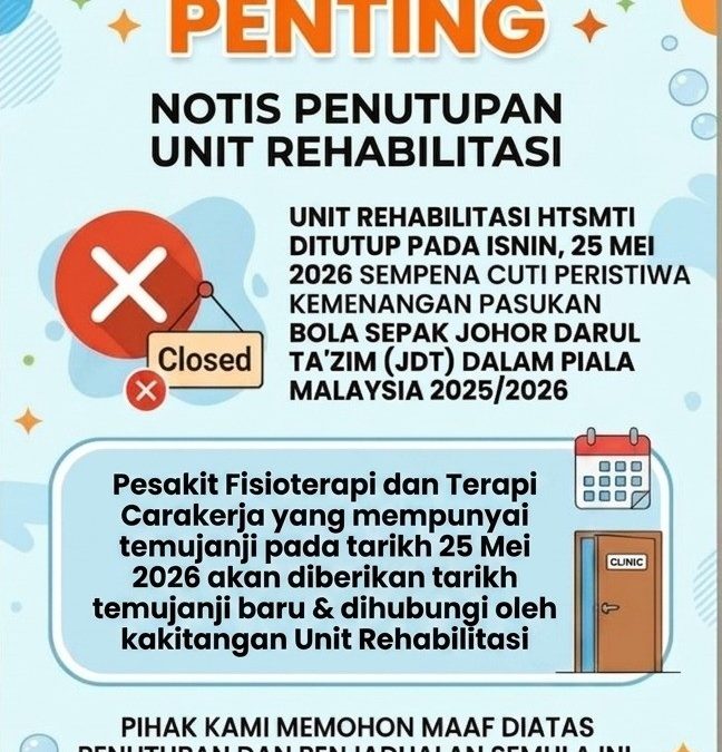 MAKLUMAT PENGOPERASIAN PERKHIDMATAN REHABILITASI